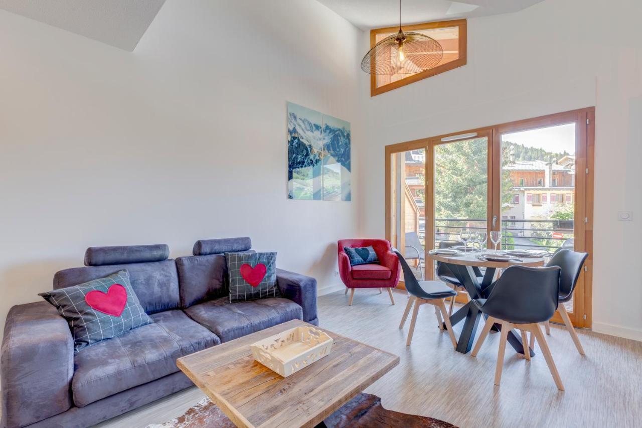 La Poudreuse - Duplex Avec Balcon Vue Montagne - Flumet Exterior foto